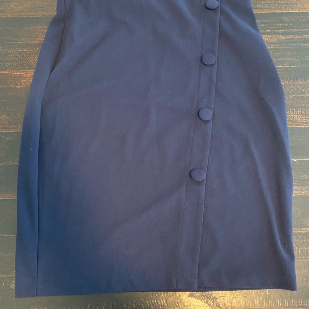 NYC Blue Midi Pencil Skirt for Work